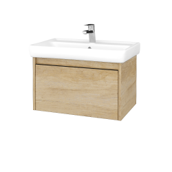 Dřevojas - Umyvadlová skříňka BONO SZZ 70 (umyvadlo Q) - D15 Nebraska / Úchytka T33 - černá mat / D15 Nebraska (203276J)