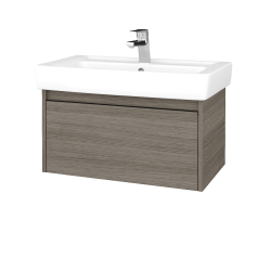 Dřevojas - Umyvadlová skříňka BONO SZZ 80 (umyvadlo Q) - D03 Cafe / Úchytka T33 - černá mat / D03 Cafe (203344J)