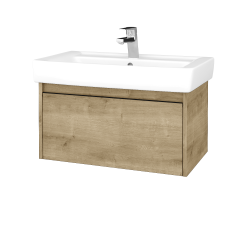 Dřevojas - Umyvadlová skříňka BONO SZZ 80 (umyvadlo Q) - D09 Arlington / Úchytka T33 - černá mat / D09 Arlington (203351J)