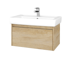 Dřevojas - Umyvadlová skříňka BONO SZZ 80 (umyvadlo Q) - D15 Nebraska / Úchytka T34 - nerez / D15 Nebraska (203368K)