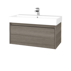 Dřevojas - Umyvadlová skříňka BONO SZZ 85 (umyvadlo Glance) - D03 Cafe / Úchytka T33 - černá mat / D03 Cafe (277567J)