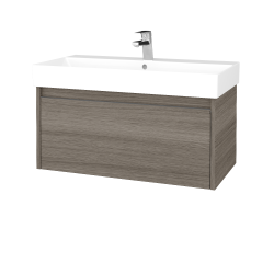 Dřevojas - Umyvadlová skříňka BONO SZZ 85 (umyvadlo Glance) - D03 Cafe / Úchytka T34 - nerez / D03 Cafe (277567K)