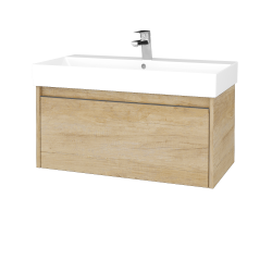 Dřevojas - Umyvadlová skříňka BONO SZZ 85 (umyvadlo Glance) - D15 Nebraska / Úchytka T34 - nerez / D15 Nebraska (277581K)