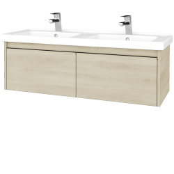 Dřevojas - Umyvadlová skříňka BONO SZZ2 125 (dvojumyvadlo Harmonia) - D24 Ohio / Úchytka T33 / D24 Ohio (448479J)