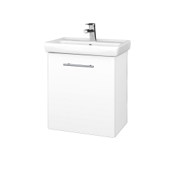 Dřevojas - Umyvadlová skříňka DOOR SZD 55 - M01 Bílá mat / Úchytka T02 / M01 Bílá mat / Levé (205126B)