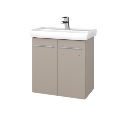 Dřevojas - Umyvadlová skříňka DOOR SZD2 60 - N07 Stone / Úchytka T02 / N07 Stone (341329B)
