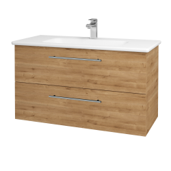 Dřevojas - Umyvadlová skříňka GIO SZZ2 100 - D09 Arlington / Úchytka T02 / D09 Arlington (129811B)