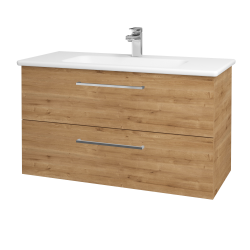 Dřevojas - Umyvadlová skříňka GIO SZZ2 100 - D09 Arlington / Úchytka T04 / D09 Arlington (129811E)