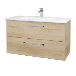 Dřevojas - Umyvadlová skříňka GIO SZZ2 100 - D15 Nebraska / Úchytka T03 / D15 Nebraska (173760C)