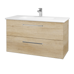 Dřevojas - Umyvadlová skříňka GIO SZZ2 100 - D15 Nebraska / Úchytka T04 / D15 Nebraska (173760E)