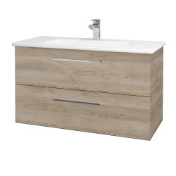 Dřevojas - Umyvadlová skříňka GIO SZZ2 100 - D17 Colorado / Úchytka T04 / D17 Colorado (202767E)