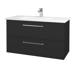 Dřevojas - Umyvadlová skříňka GIO SZZ2 100 - N03 Graphite / Úchytka T04 / N03 Graphite (202873E)