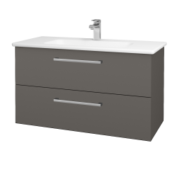 Dřevojas - Umyvadlová skříňka GIO SZZ2 100 - N06 Lava / Úchytka T03 / N06 Lava (202880C)