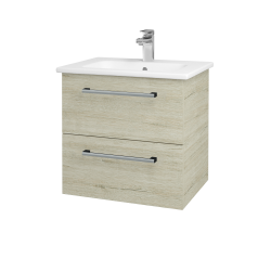 Dřevojas - Umyvadlová skříňka GIO SZZ2 60 - D05 Oregon / Úchytka T03 / D05 Oregon (82904C)