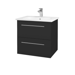 Dřevojas - Umyvadlová skříňka GIO SZZ2 60 - N03 Graphite / Úchytka T02 / N03 Graphite (202101B)