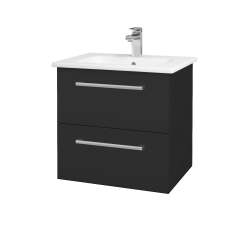 Dřevojas - Umyvadlová skříňka GIO SZZ2 60 - N03 Graphite / Úchytka T03 / N03 Graphite (202101C)