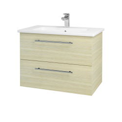 Dřevojas - Umyvadlová skříňka GIO SZZ2 80 - D04 Dub / Úchytka T02 / D04 Dub (82041B)
