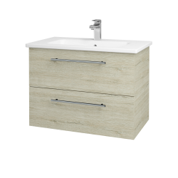 Dřevojas - Umyvadlová skříňka GIO SZZ2 80 - D05 Oregon / Úchytka T02 / D05 Oregon (82065B)