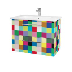 Dřevojas - Umyvadlová skříňka GIO SZZ2 80 - Individuální odstín dle RAL/NCS / Úchytka T04 / Individuální odstín dle RAL/NCS (82119E)