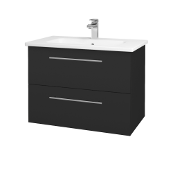 Dřevojas - Umyvadlová skříňka GIO SZZ2 80 - N03 Graphite / Úchytka T02 / N03 Graphite (202262B)