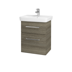 Dřevojas - Umyvadlová skříňka GO SZZ2 50 - D03 Cafe / Úchytka T04 / D03 Cafe (28063E)