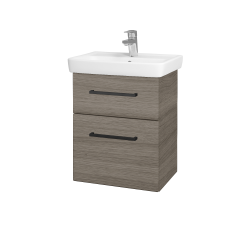 Dřevojas - Umyvadlová skříňka GO SZZ2 50 - D03 Cafe / Úchytka T06 / D03 Cafe (28063H)