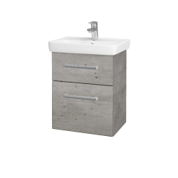 Dřevojas - Umyvadlová skříňka GO SZZ2 50 - D25 Teak / Úchytka T03 / D25 Teak (454784C)