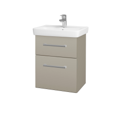 Dřevojas - Umyvadlová skříňka GO SZZ2 50 - L04 Béžová vysoký lesk / Úchytka T03 / L04 Béžová vysoký lesk (148263C)