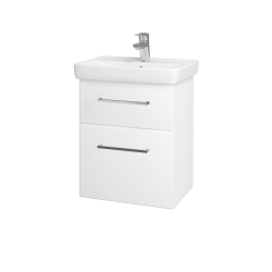 Dřevojas - Umyvadlová skříňka GO SZZ2 50 - M01 Bílá mat / Úchytka T04 / M01 Bílá mat (204464E)
