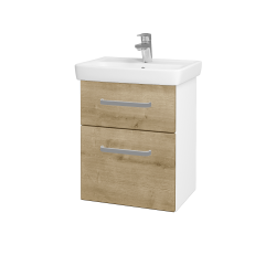 Dřevojas - Umyvadlová skříňka GO SZZ2 50 - N01 Bílá lesk / Úchytka T01 / D09 Arlington (148287A)