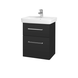 Dřevojas - Umyvadlová skříňka GO SZZ2 50 - N03 Graphite / Úchytka T04 / N03 Graphite (204570E)
