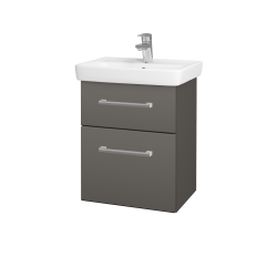 Dřevojas - Umyvadlová skříňka GO SZZ2 50 - N06 Lava / Úchytka T03 / N06 Lava (204587C)