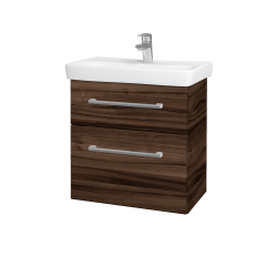 Dřevojas - Umyvadlová skříňka GO SZZ2 60 - D06 Ořech / Úchytka T03 / D06 Ořech (29787C)