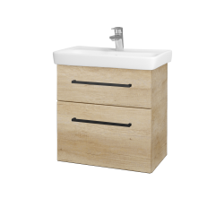 Dřevojas - Umyvadlová skříňka GO SZZ2 60 - D15 Nebraska / Úchytka T06 / D15 Nebraska (204815H)
