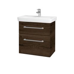 Dřevojas - Umyvadlová skříňka GO SZZ2 60 - D21 Tobacco / Úchytka T03 / D21 Tobacco (278892C)