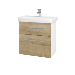 Dřevojas - Umyvadlová skříňka GO SZZ2 60 - N01 Bílá lesk / Úchytka T01 / D09 Arlington (148621A)