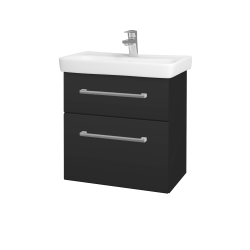Dřevojas - Umyvadlová skříňka GO SZZ2 60 - N03 Graphite / Úchytka T03 / N03 Graphite (204969C)