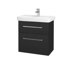 Dřevojas - Umyvadlová skříňka GO SZZ2 60 - N03 Graphite / Úchytka T04 / N03 Graphite (204969E)