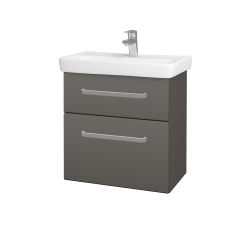 Dřevojas - Umyvadlová skříňka GO SZZ2 60 - N06 Lava / Úchytka T01 / N06 Lava (204976A)