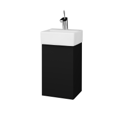 Dřevojas - Umyvadlová skříňka HOST SZD 35 - N03 Graphite / Bez úchytky T31 / N03 Graphite / Levé (516963D)
