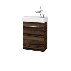 Dřevojas - Umyvadlová skříňka HOST SZD 40 - D06 Ořech / Úchytka T02 / D06 Ořech / Pravé (518301BP)