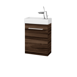 Dřevojas - Umyvadlová skříňka HOST SZD 40 - D06 Ořech / Úchytka T04 / D06 Ořech / Pravé (518301EP)