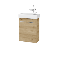 Dřevojas - Umyvadlová skříňka HOST SZD 40 - D22 Karamel / Úchytka T02 / D22 Karamel / Pravé (518387BP)