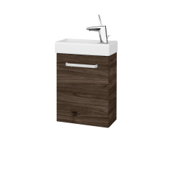 Dřevojas - Umyvadlová skříňka HOST SZD 40 - D25 Teak / Úchytka T01 / D25 Teak / Levé (518097A)