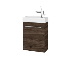 Dřevojas - Umyvadlová skříňka HOST SZD 40 - D25 Teak / Úchytka T02 / D25 Teak / Pravé (518417BP)