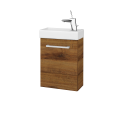 Dřevojas - Umyvadlová skříňka HOST SZD 40 - D27 Cognac / Úchytka T03 / D27 Cognac / Levé (518073C)