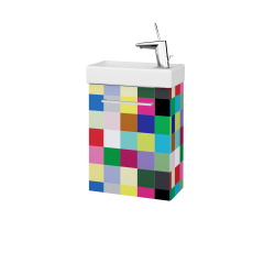 Dřevojas - Umyvadlová skříňka HOST SZD 40 - Individuální odstín dle RAL/NCS / Úchytka T04 / Individuální odstín dle RAL/NCS / Levé (518059E)