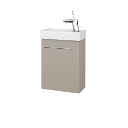 Dřevojas - Umyvadlová skříňka HOST SZD 40 - L04 Béžová vysoký lesk / Úchytka T02 / L04 Béžová vysoký lesk / Pravé (518479BP)