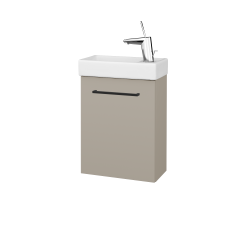 Dřevojas - Umyvadlová skříňka HOST SZD 40 - L04 Béžová vysoký lesk / Úchytka T06 / L04 Béžová vysoký lesk / Pravé (518479HP)