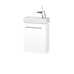 Dřevojas - Umyvadlová skříňka HOST SZD 40 - M01 Bílá mat / Úchytka T02 / M01 Bílá mat / Levé (518011B)